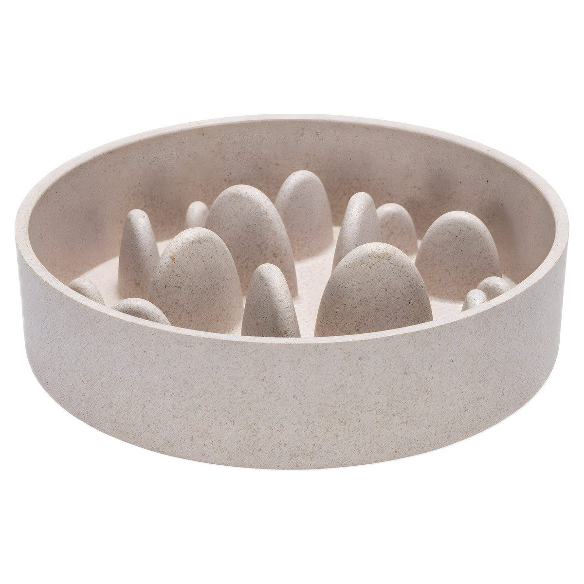 Antischlingnapf Antischling-Napf Pom beige aus Bambus für Hunde
