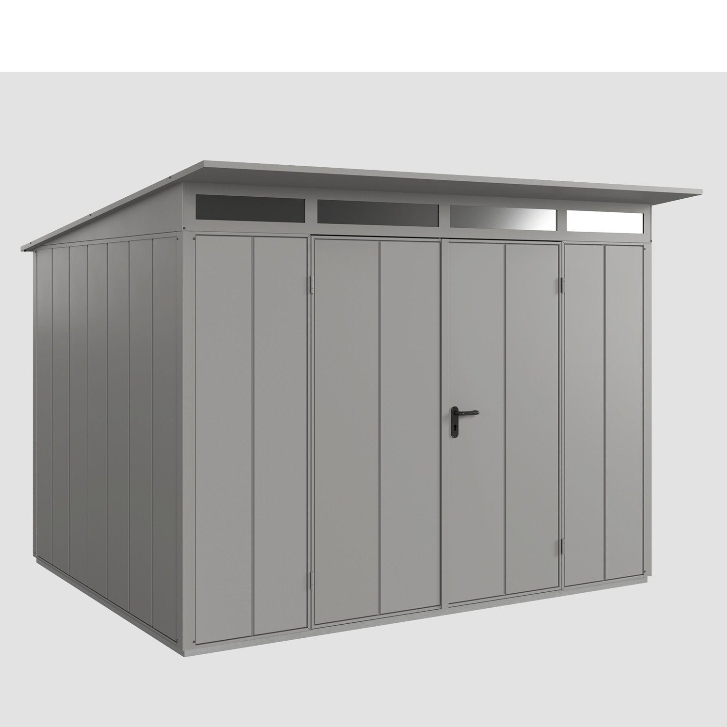 Hörmann Ecostar Gerätehaus Elegant mit Pultdach (313 x 283 cm), Metall