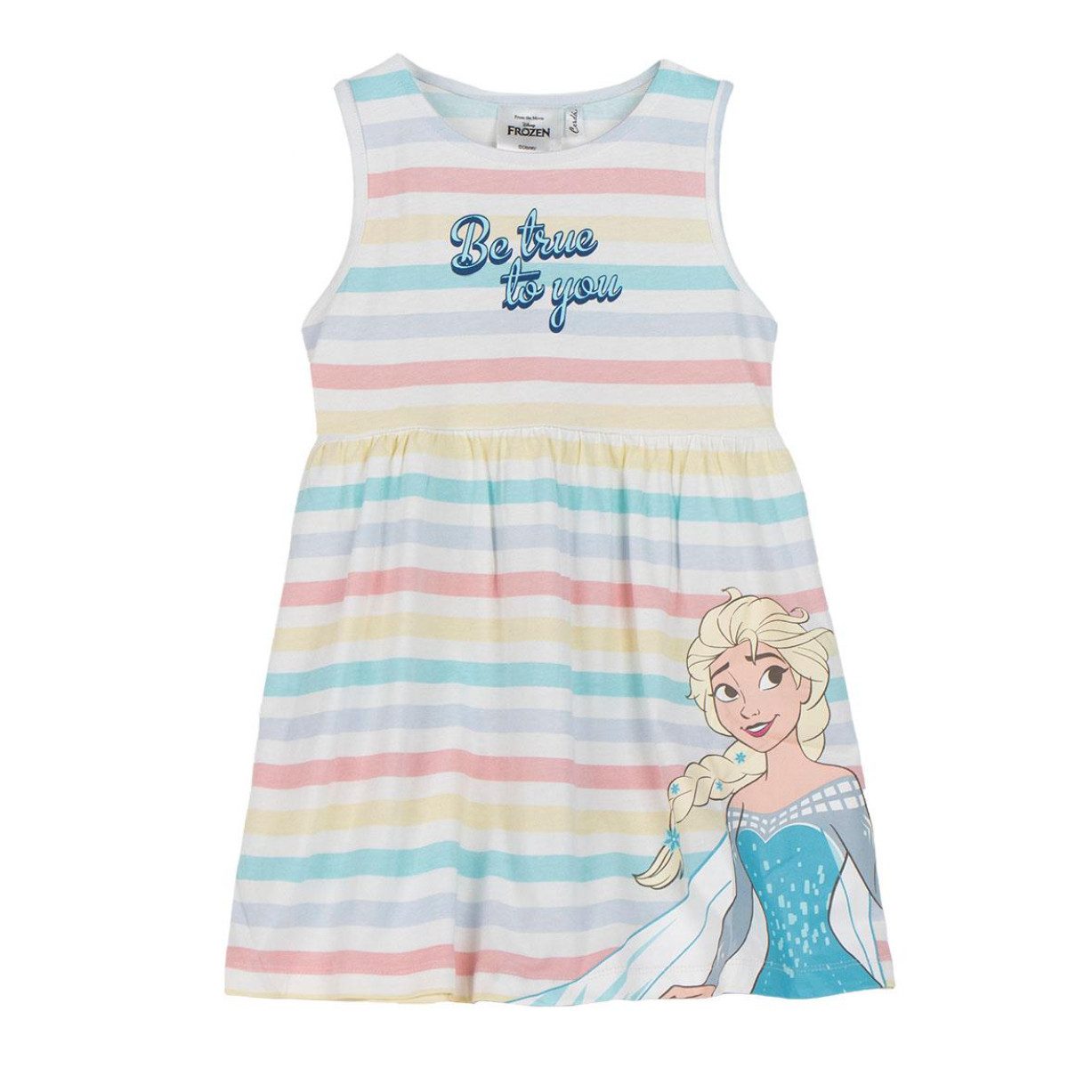 Disney Frozen Midikleid Mädchenkleid & Freizeitkleid aus atmungsaktivem Single Jersey