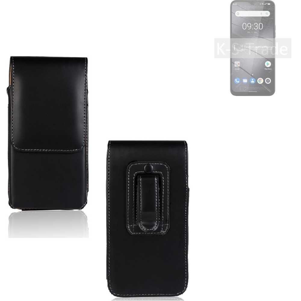 K-S-Trade Handyhülle für Gigaset GS5 Lite, Gürteltasche Schutz Hülle Handy Hülle mit Magnetverschluss