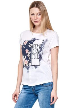 Decay T-Shirt mit schickem Blumenmotiv