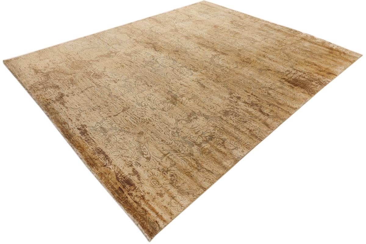 Designteppich, Moderner 12 Orientteppich rechteckig, Handgeknüpfter Nain Sindhi mm Orientteppich Trading, / Höhe: 244x302