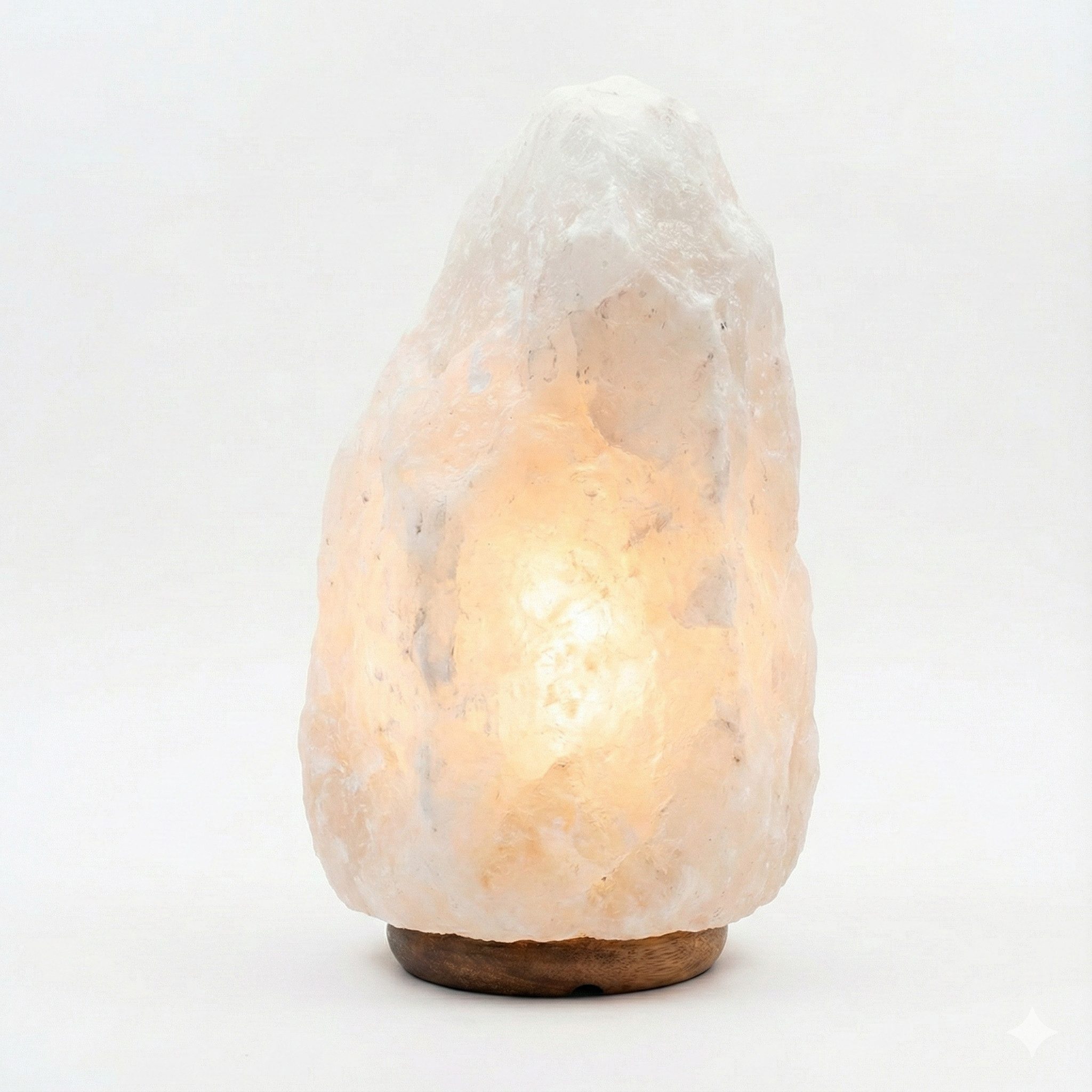 EmsCraft24 Nachttischlampe Kristall-Tischlampe Natürliches Licht Himalaya