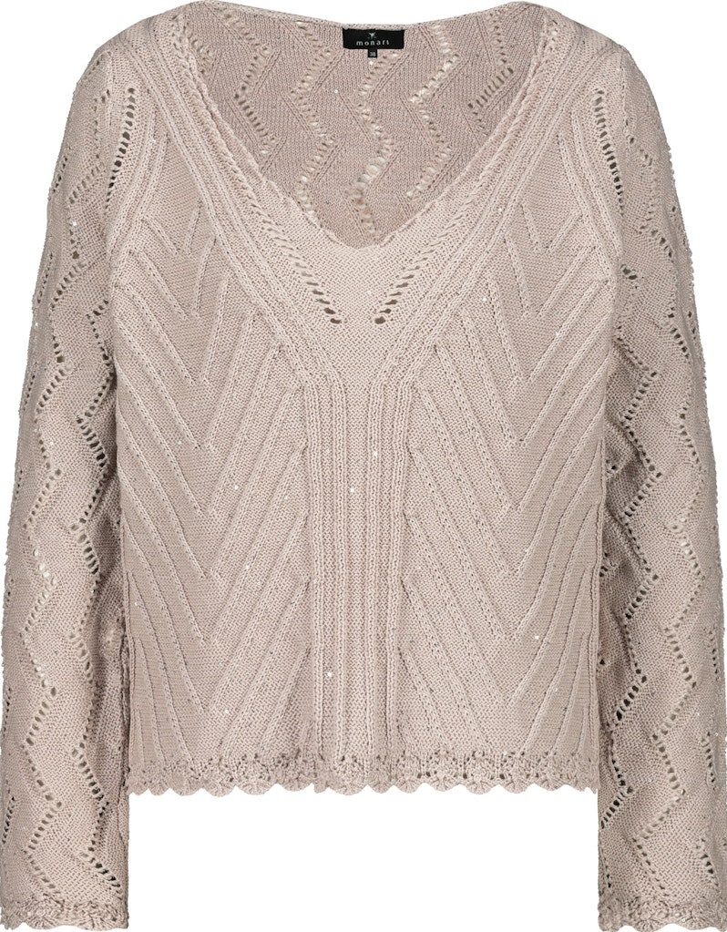 Monari Strickpullover Pullover toffee
