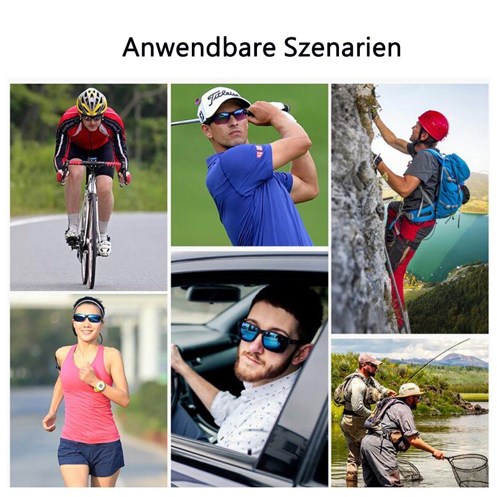 Herren GelldG 400 Damen Fahrradbrille Sonnenbrille, UV Polarisierte Sonnenbrille Schutz