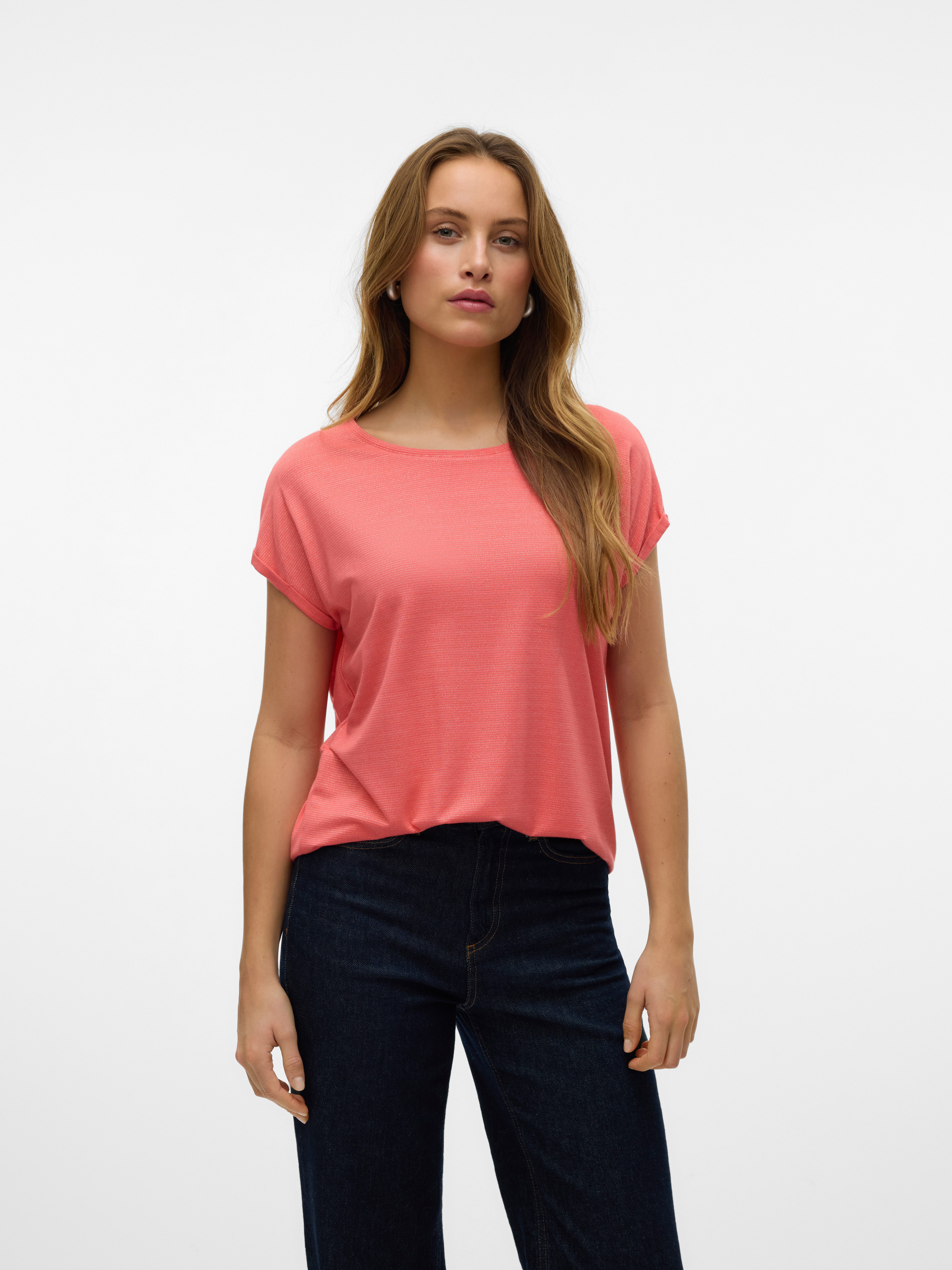 Vero Moda Rundhalsshirt VMLAVA PLAIN SS günstig online kaufen