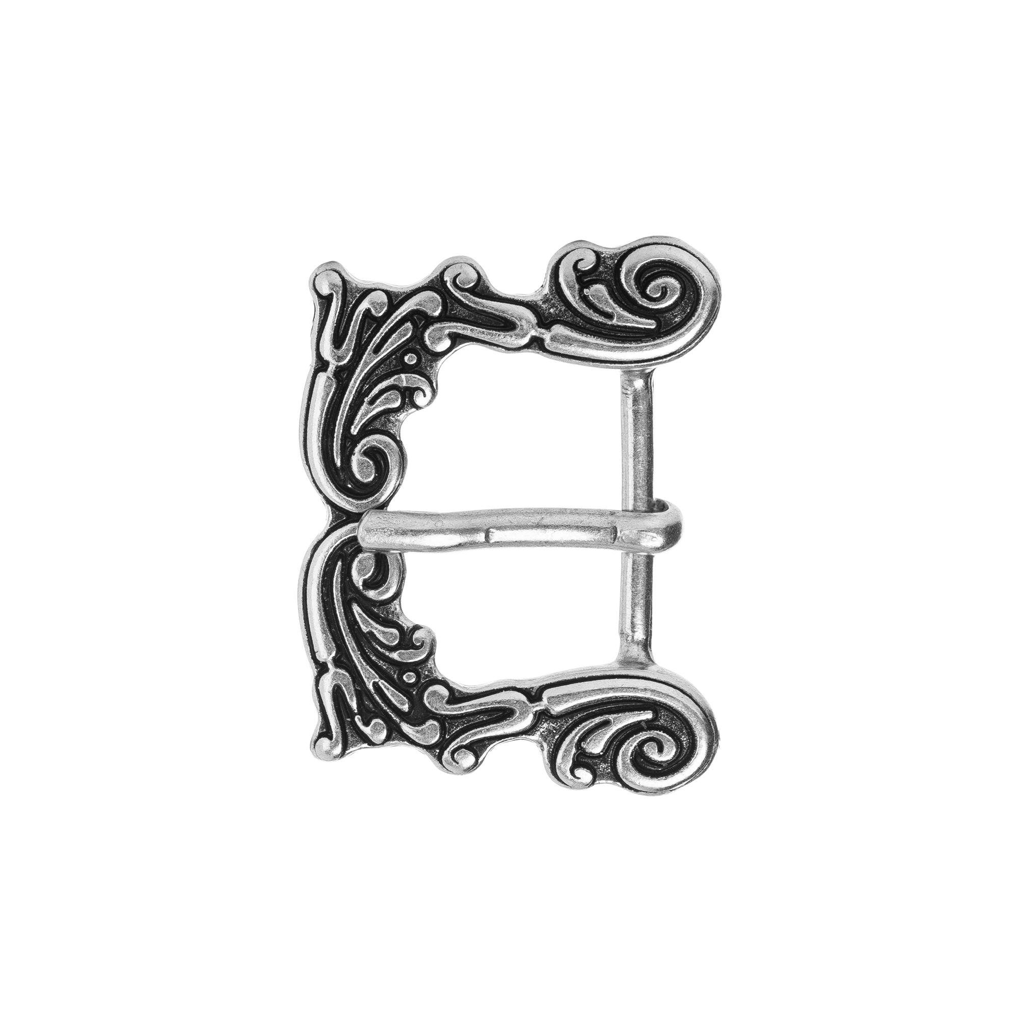Gürtelschnalle 20mm 334907520020 - Silber FREDERIC Zamak Ornament Buckle - HERMANO