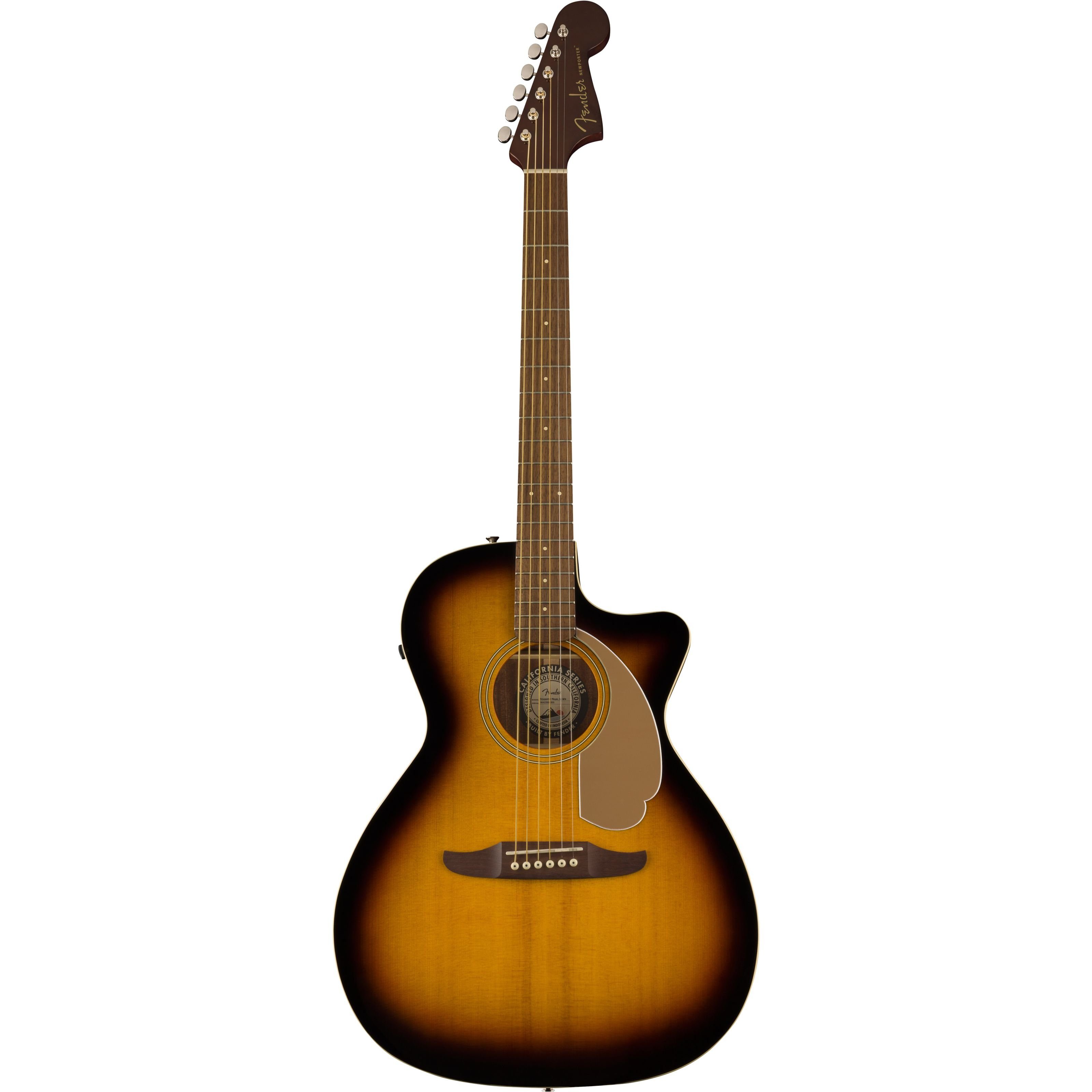 Fender Westerngitarre, Westerngitarren, Grand Auditorium Gitarren, Newporter Player WN Sunburst - Westerngitarre