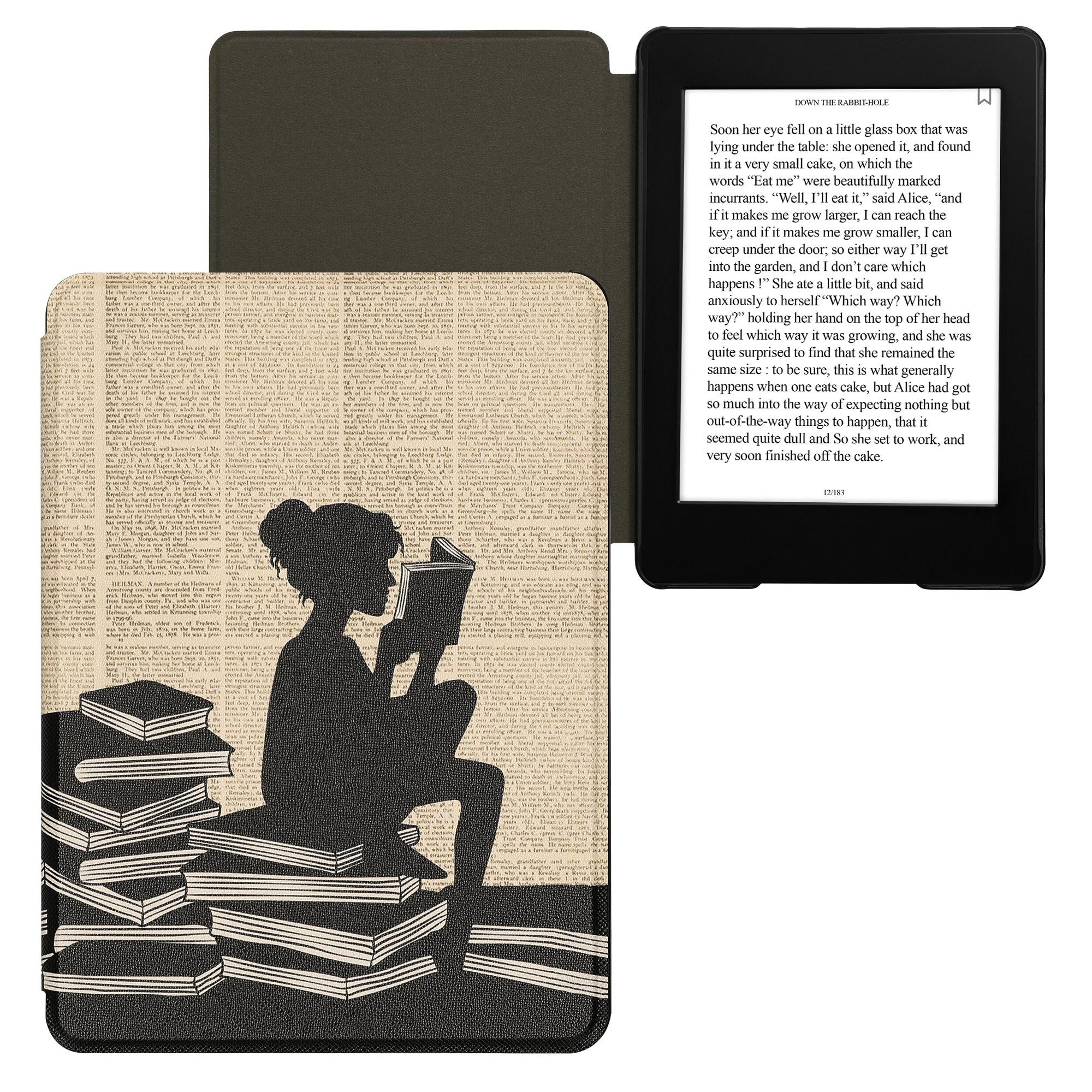 Kwnobile Schutzhülle Für Kobo Libra 2 – Kunstleder-Cover Mit Ständer & Handgurt
