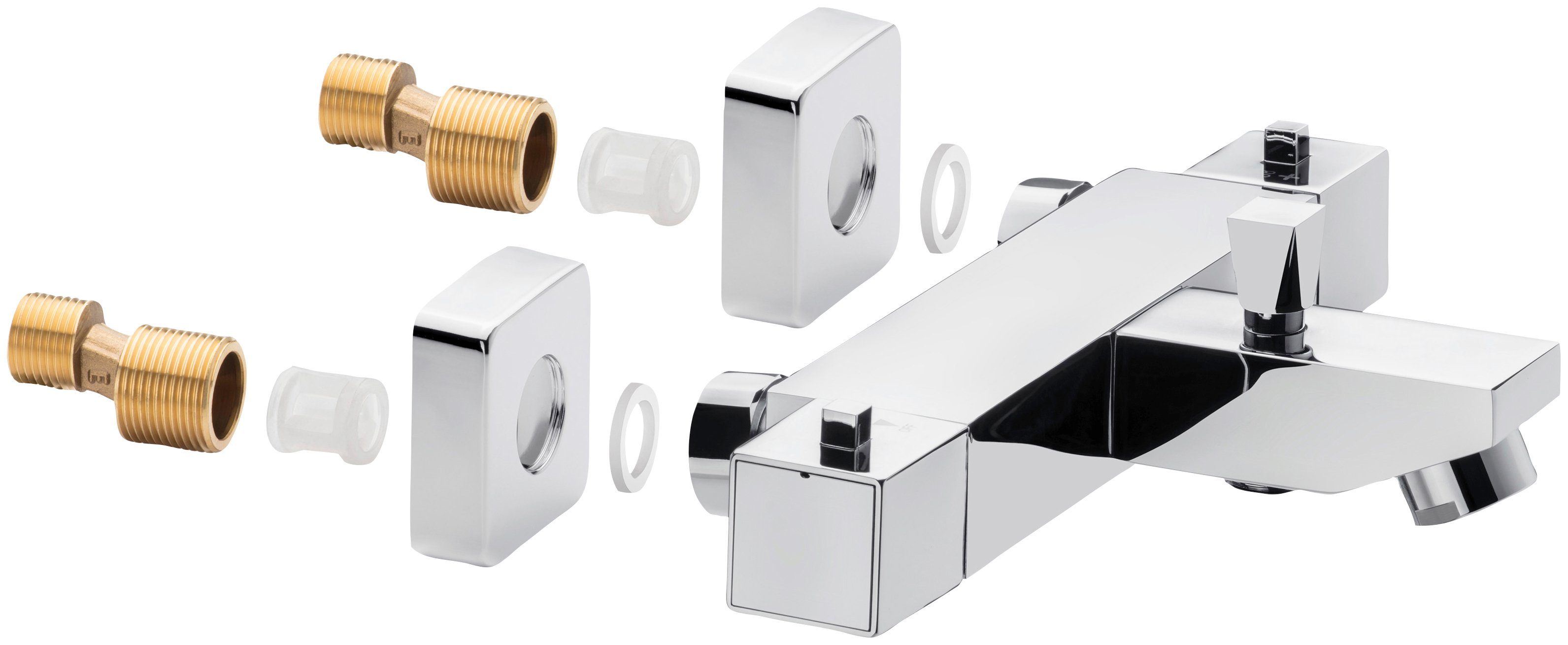 CORNAT Wannenthermostat Zaida Messing, verchromt günstig online kaufen