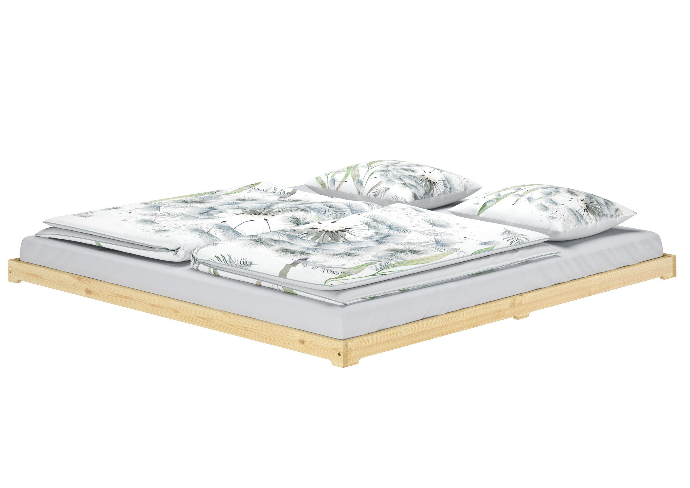 ERST-HOLZ Bett Futonbett Bodenbett Niedriges Ehebett günstig online kaufen