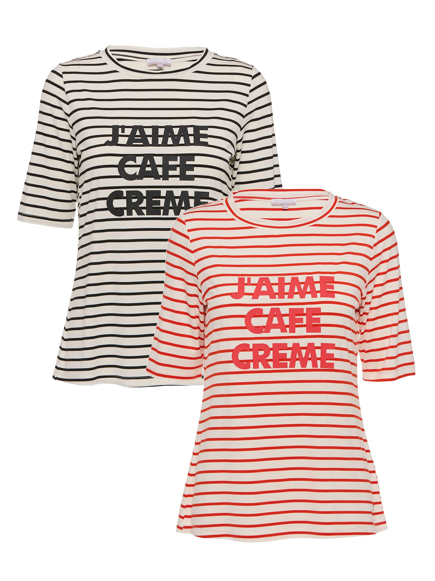 MONACO blue WEEKEND Langarmshirt Kurzarmshirt figurumspielend günstig online kaufen