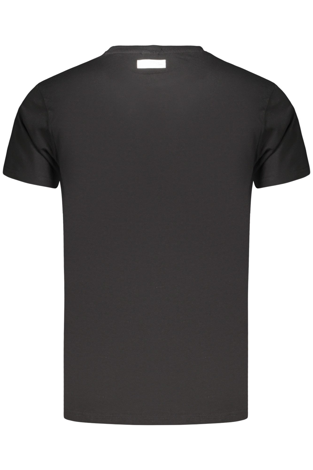 Bikkembergs T-Shirt Schwarzes Herren-T-Shirt mit Rundhalsausschnitt und