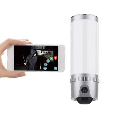 LUVISION LV-G-2023 Überwachungskamera (Außenbereich, Smarte LED Flutlicht Lampe mit Kamera und Bewegungserkennung Aussenlampe Flutlichtkamera)