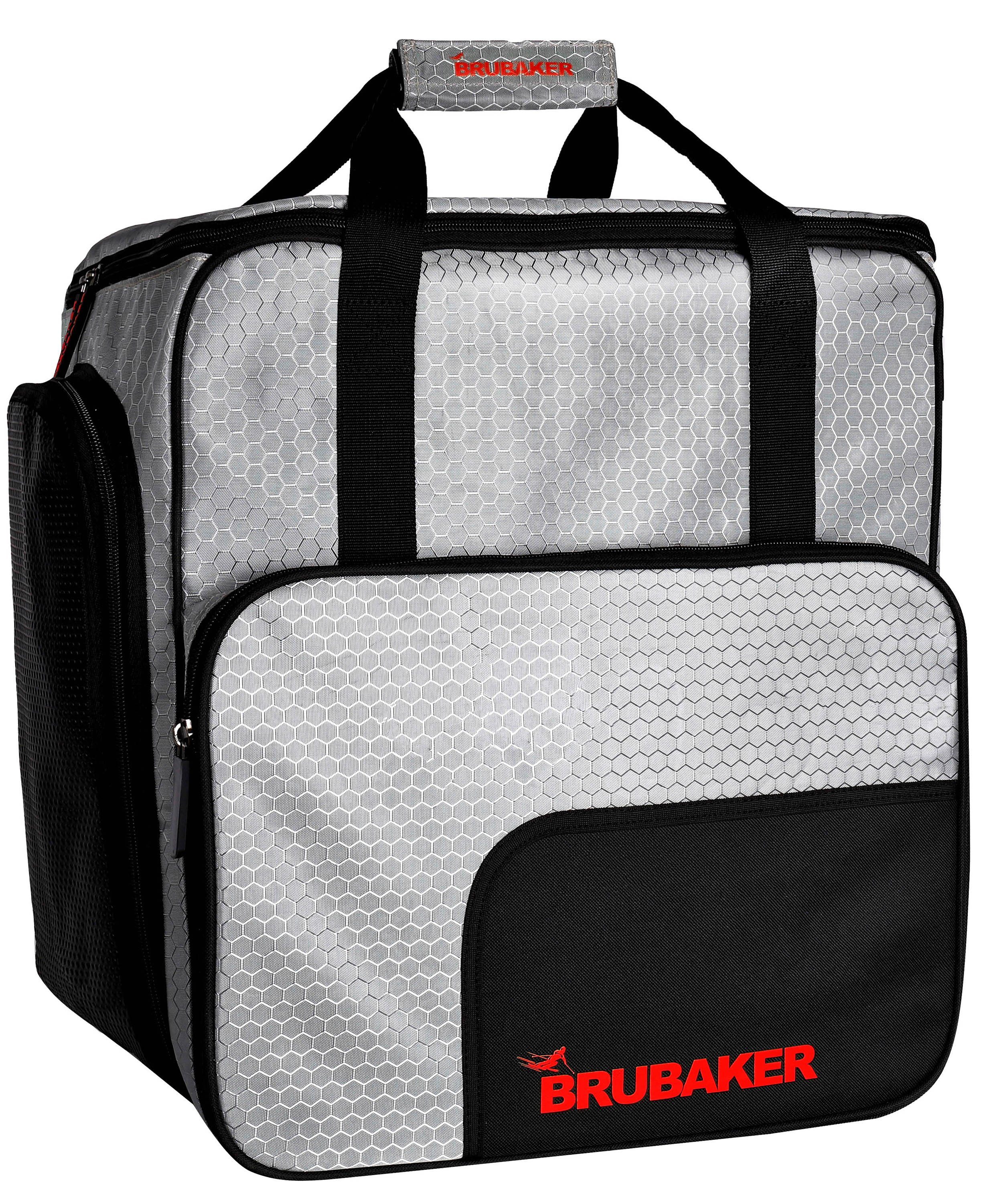 BRUBAKER Sporttasche Skischuhtasche, Skitasche für Skistiefel (1-tlg., reißfest und nässeabweisend), Komfort Stiefeltasche mit Rucksackfunktion für Skischuhe, Helmtasche