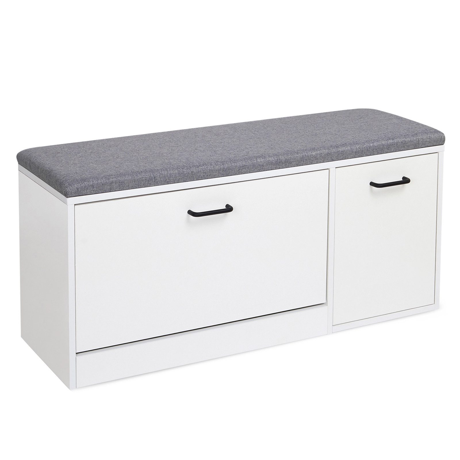 Mondeer Schuhbank Schuhhocker, Schuhregal mit Sitzfläche, L100 x B30 x H46, günstig online kaufen