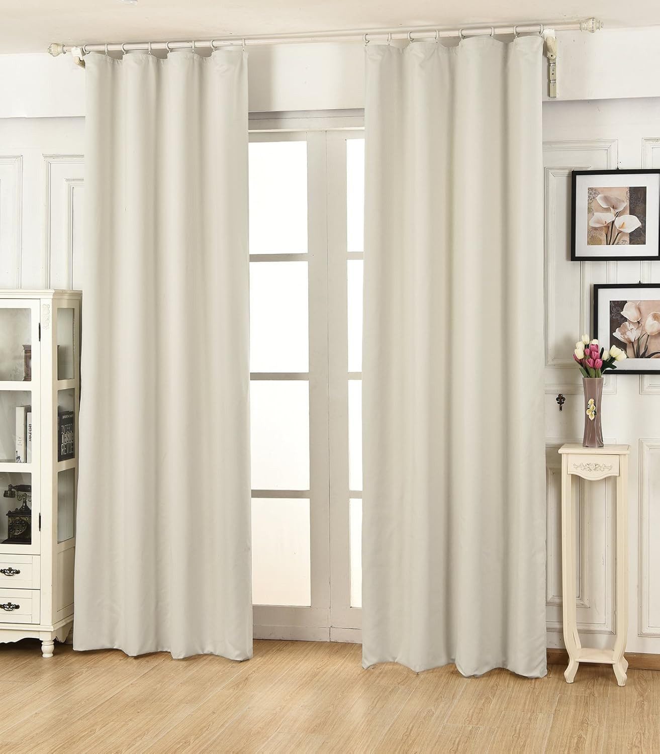 Woltu Vorhang (2 St), Kräuselband, blickdicht, Blickdicht mit Kräuselband L günstig online kaufen