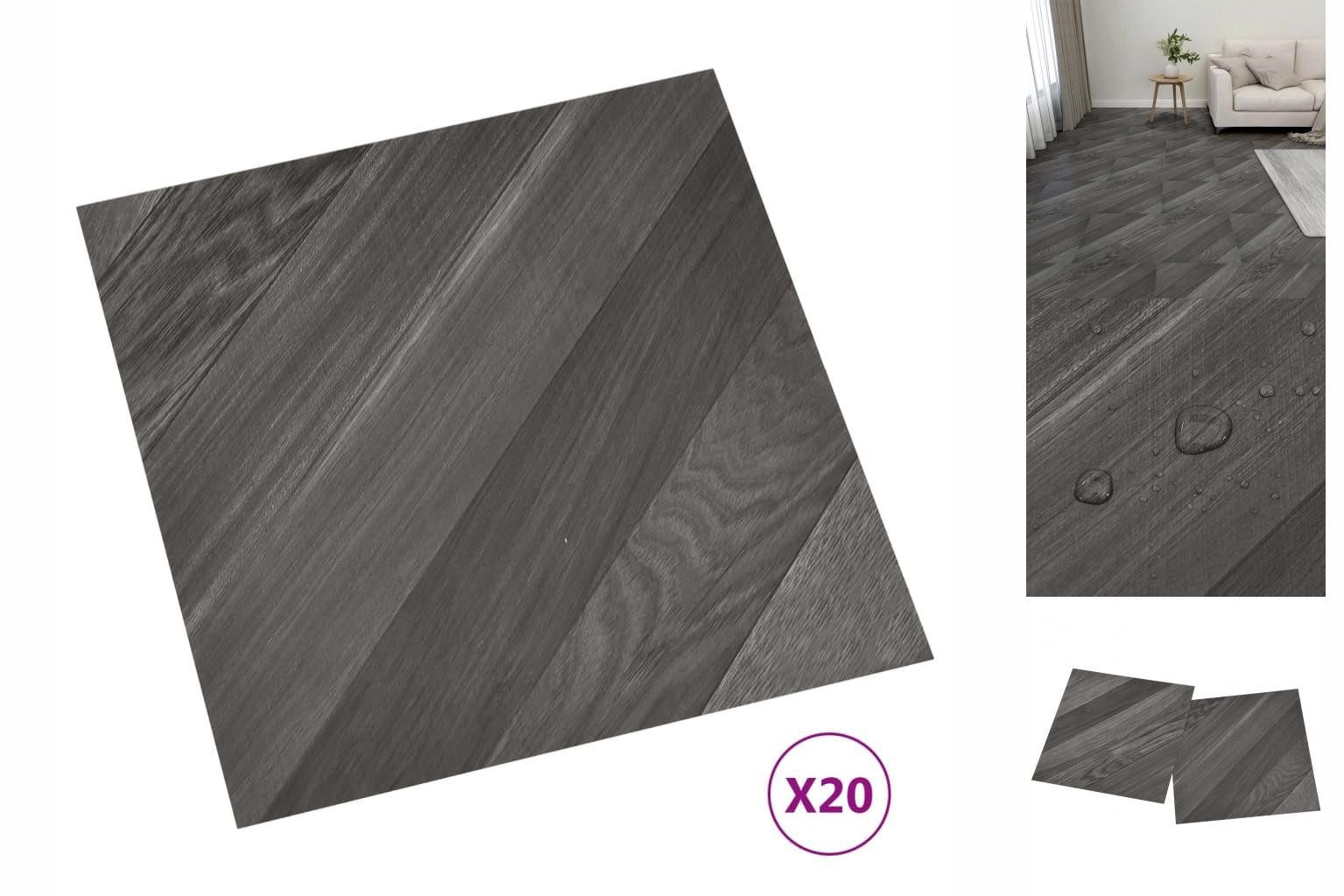 vidaXL Laminat PVC Laminatböden Selbstklebend Dielen Bodenbelag Boden Fliesen 20 Stk