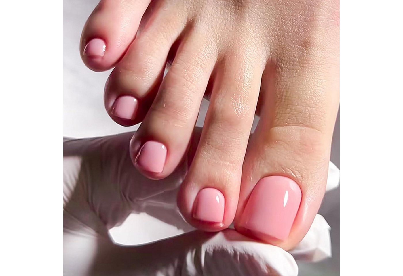 LuxusKollektion Kunstfingernägel Fußnägel Falsche Acryl Aufkleben 24 12 Größen DIY Glänzende Rosa
