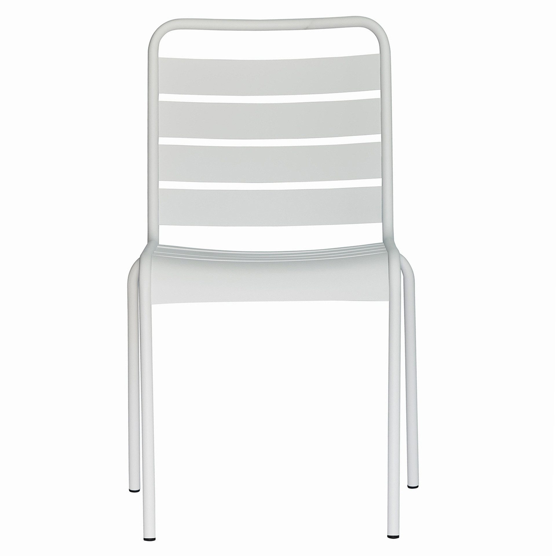 Fiam Stuhl Mya Metal aus Aluminium, Weiß
