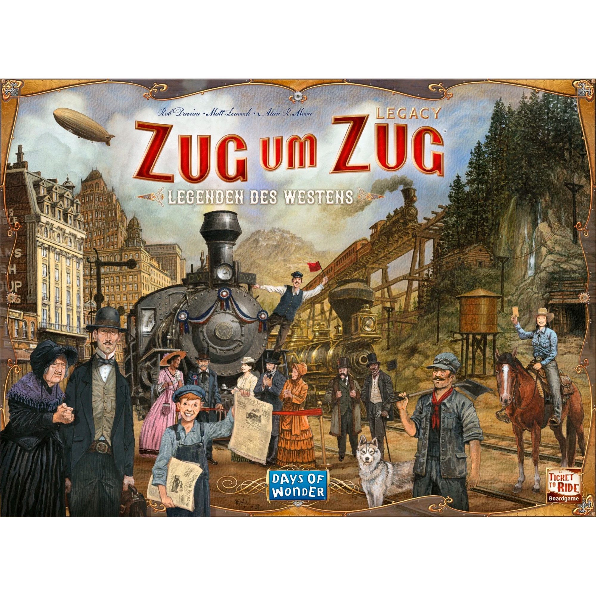 Asmodee Spiel Asmodee Zug um Zug Legacy: Legenden des Westens