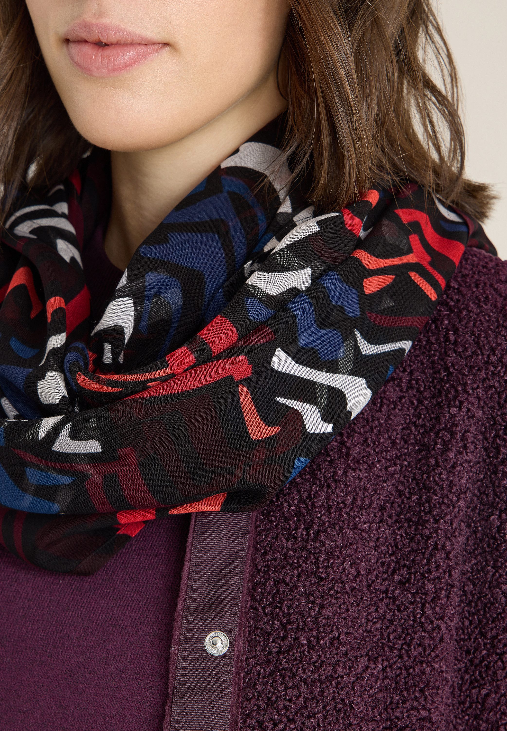 CECIL Loop, mit grafischem Muster günstig online kaufen