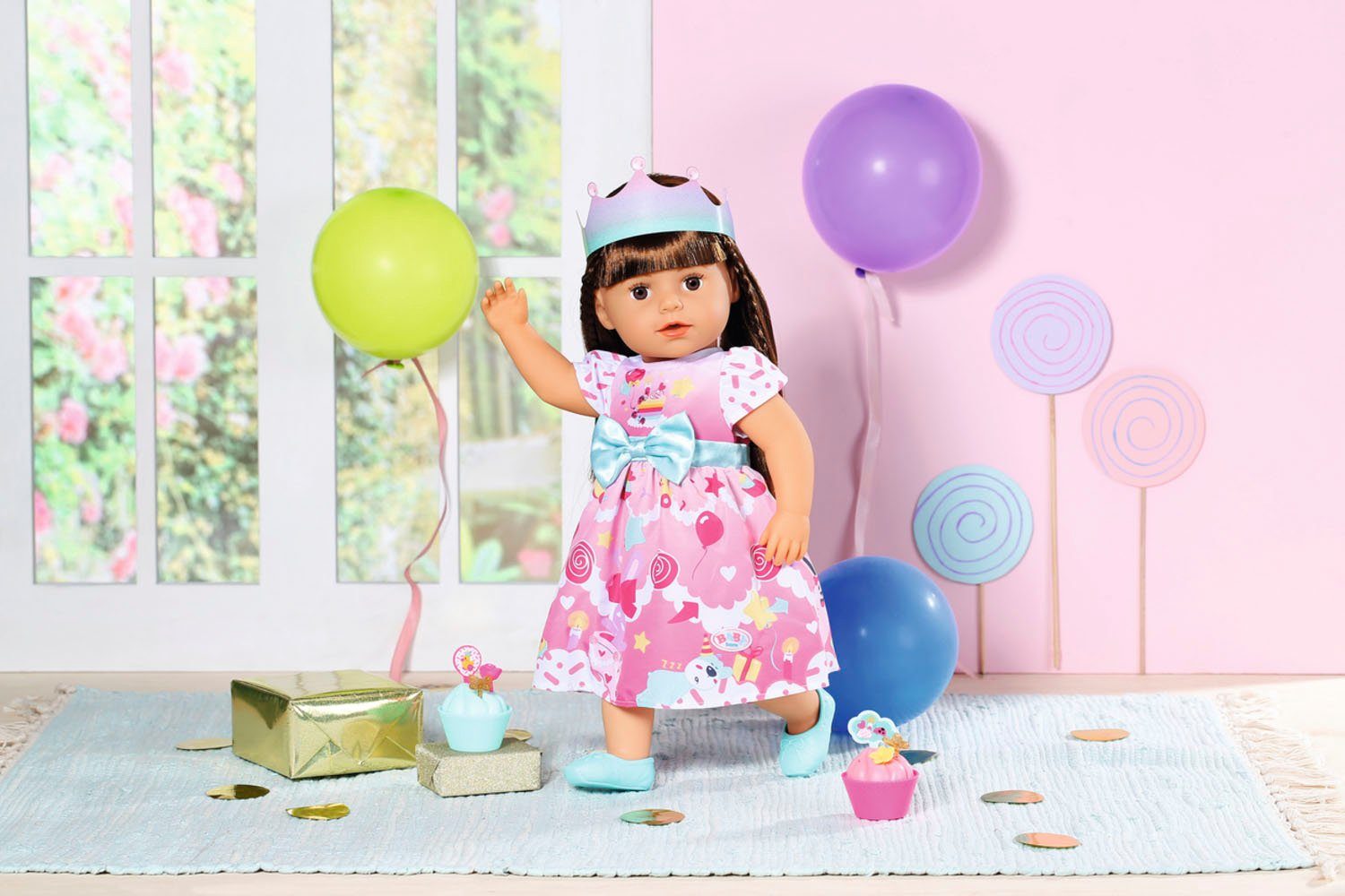 Deluxe Baby Geburtstag, Zapf Creation® 43 Puppenkleidung cm Born