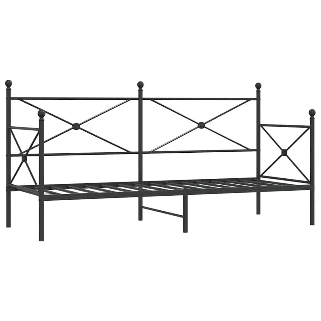 vidaXL Bett Tagesbett ohne Matratze Schwarz günstig online kaufen
