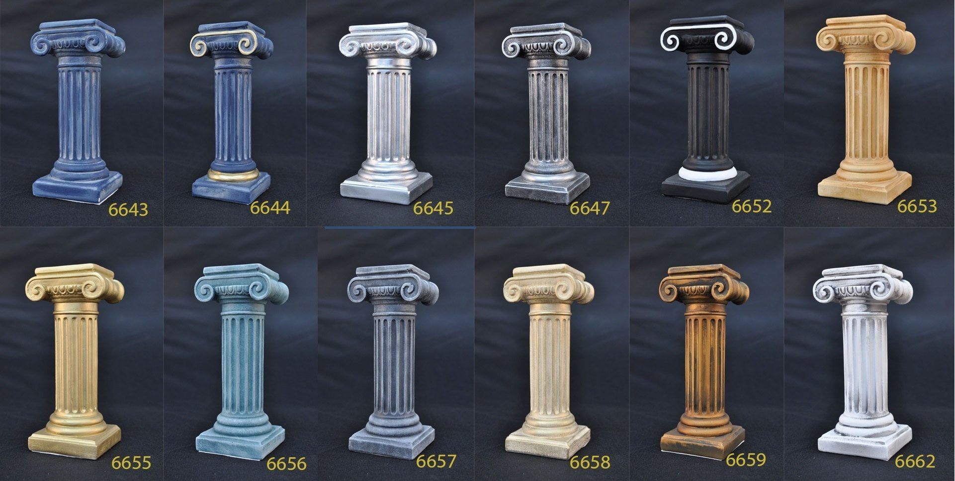 Xlmoebel Dekosäule Römischer Stil Säule für Hotellobby und Restaurant im antiken Design, (Säule mit einem Rohr Material : Kunststoff 275 cm Höhe XXXL), Hergestellt in Europa