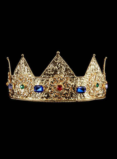 Elope Kostüm Herrscherin Krone, Eleganter Kopfschmuck für die Märchen-, Fantasy- und LARP-Welt