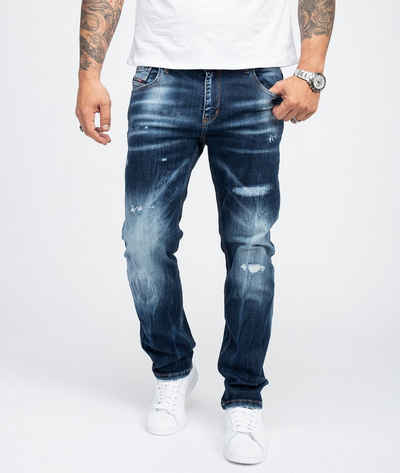 Rock Creek Regular-fit-Jeans »Herren Jeans Stonewashed Dunkelblau RC-3104«