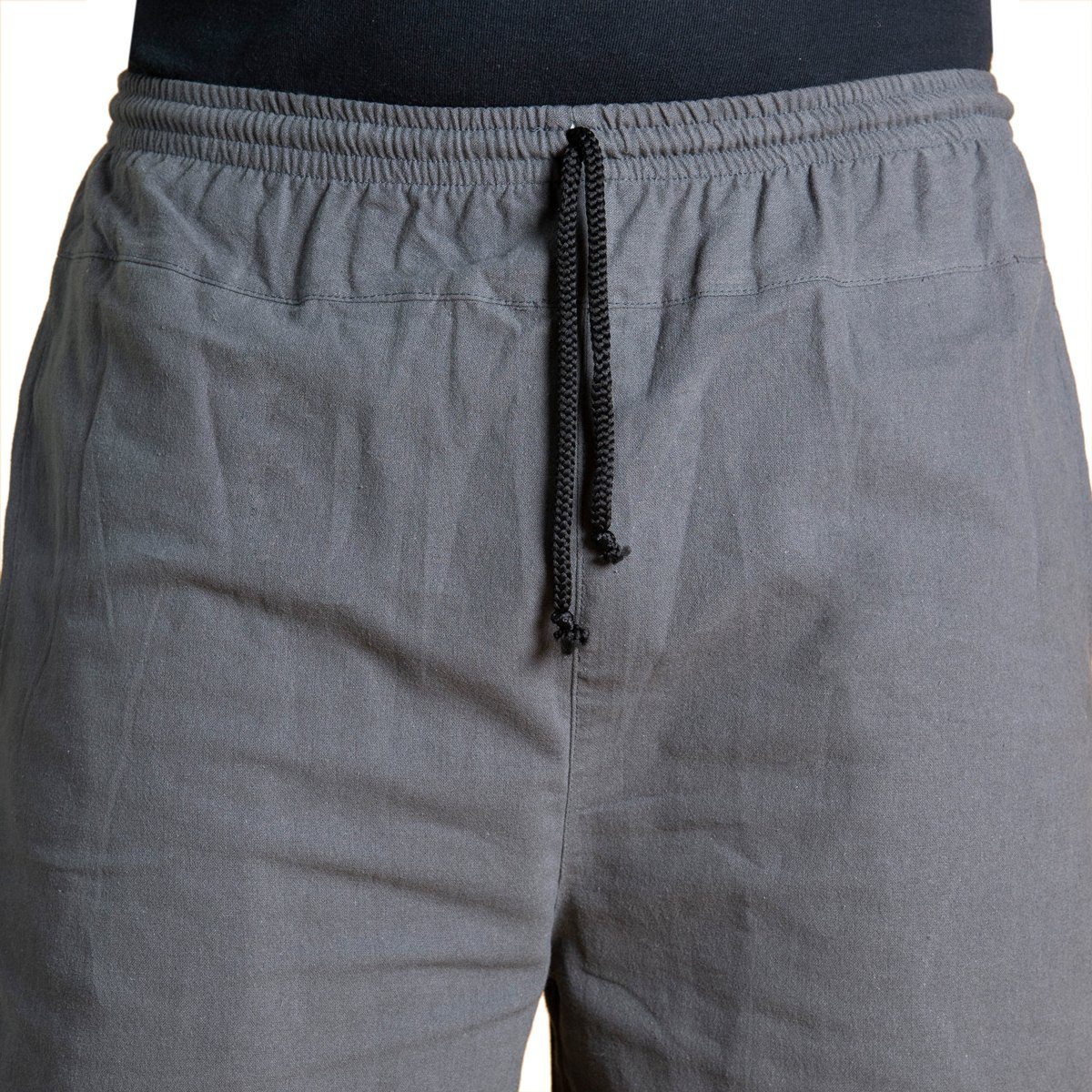 PANASIAM Stoffhose E-Pants leichte Unisex Bundhose aus weicher Baumwolle für Damen und Herren Freizeithose mit Tunnelzug Relaxhose bequeme Sommerhose