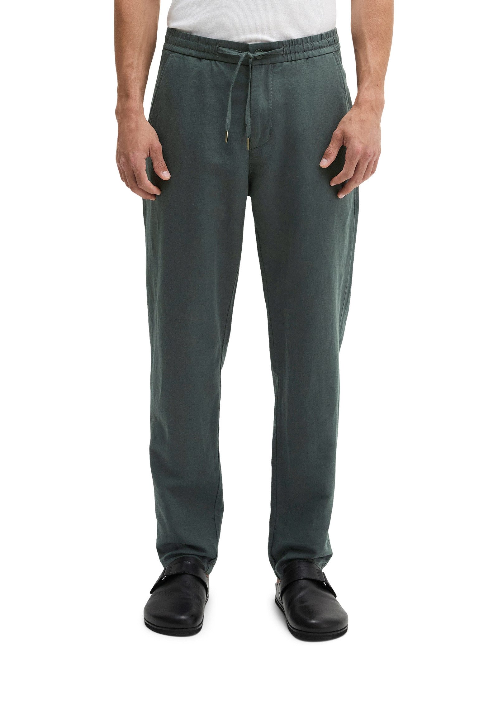 Chinohose aus Leinen und Bio-Baumwolle
