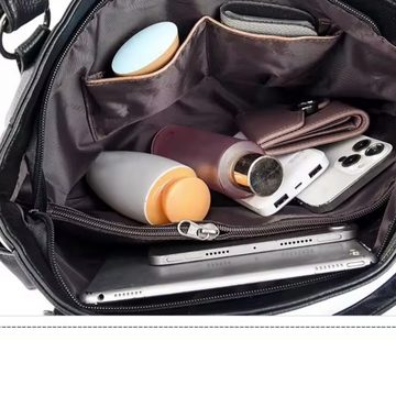 SHG Handtasche ⌂ Damen Umhängetasche Shopper Schultertasche Henkeltasche Handtasche (Farbe: Weiß), Freizeit Reise Sport Arbeit Schule Uni Festival