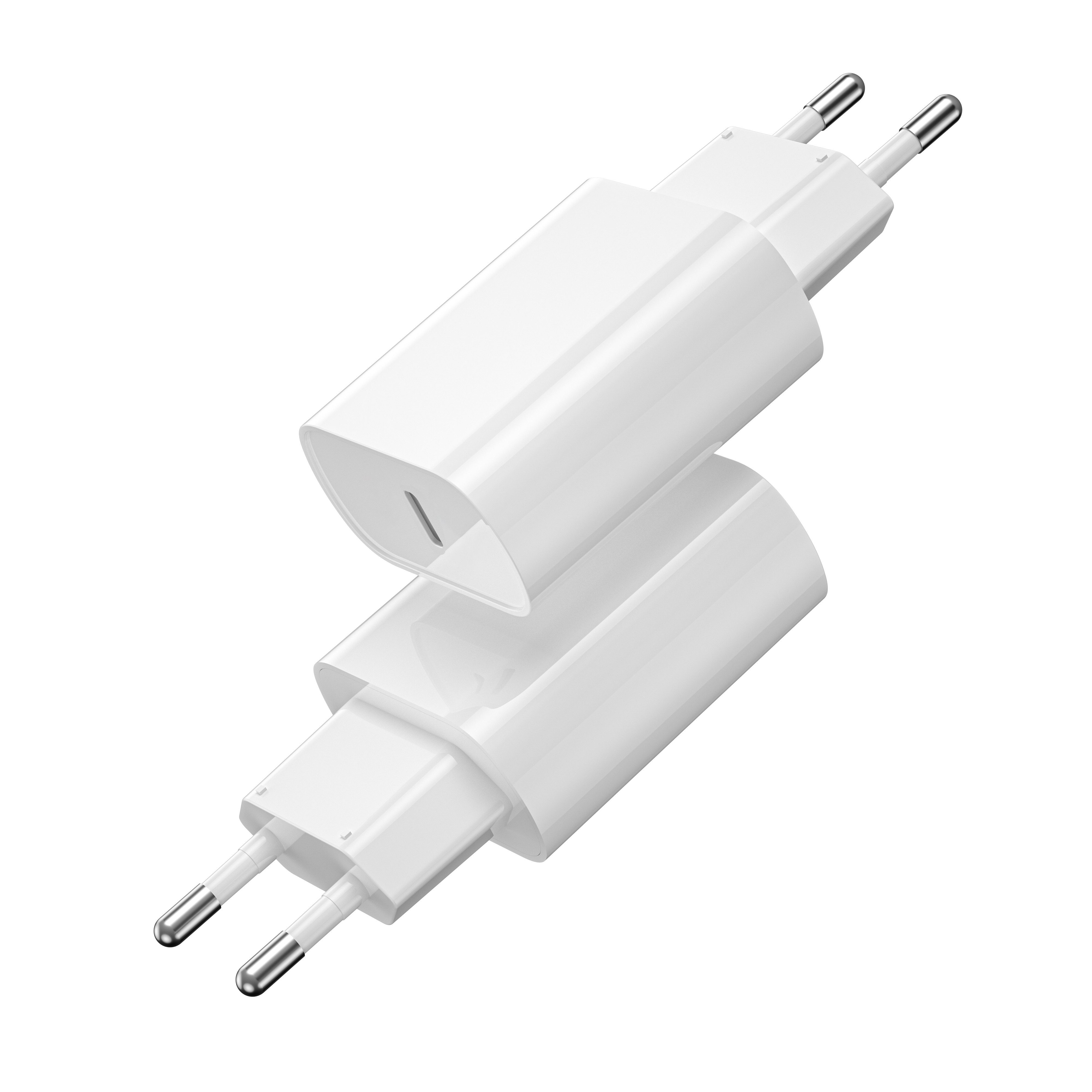 Wiwu Schnellader Wandladegerät Wi-U001 PD 20W 1x USB-C weiß ohne Kabel Schnelllade-Gerät
