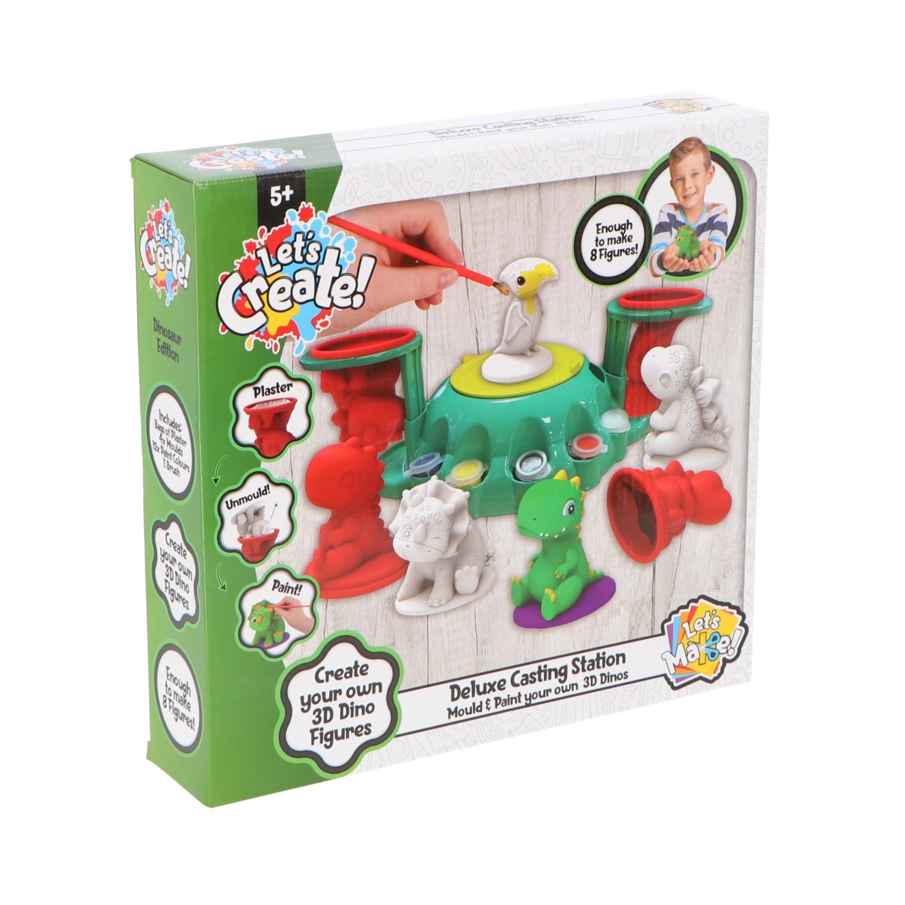 COFI 1453 Kreativset Deluxe-Gießstation Dinosaurier Figuren Gips Gießen, (1-tlg)