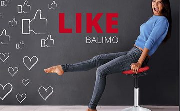 Balimo Sitzhocker BALIMO® CLASSIC - Gestell Schwarz - Sitztrainer - Bewegungshocker