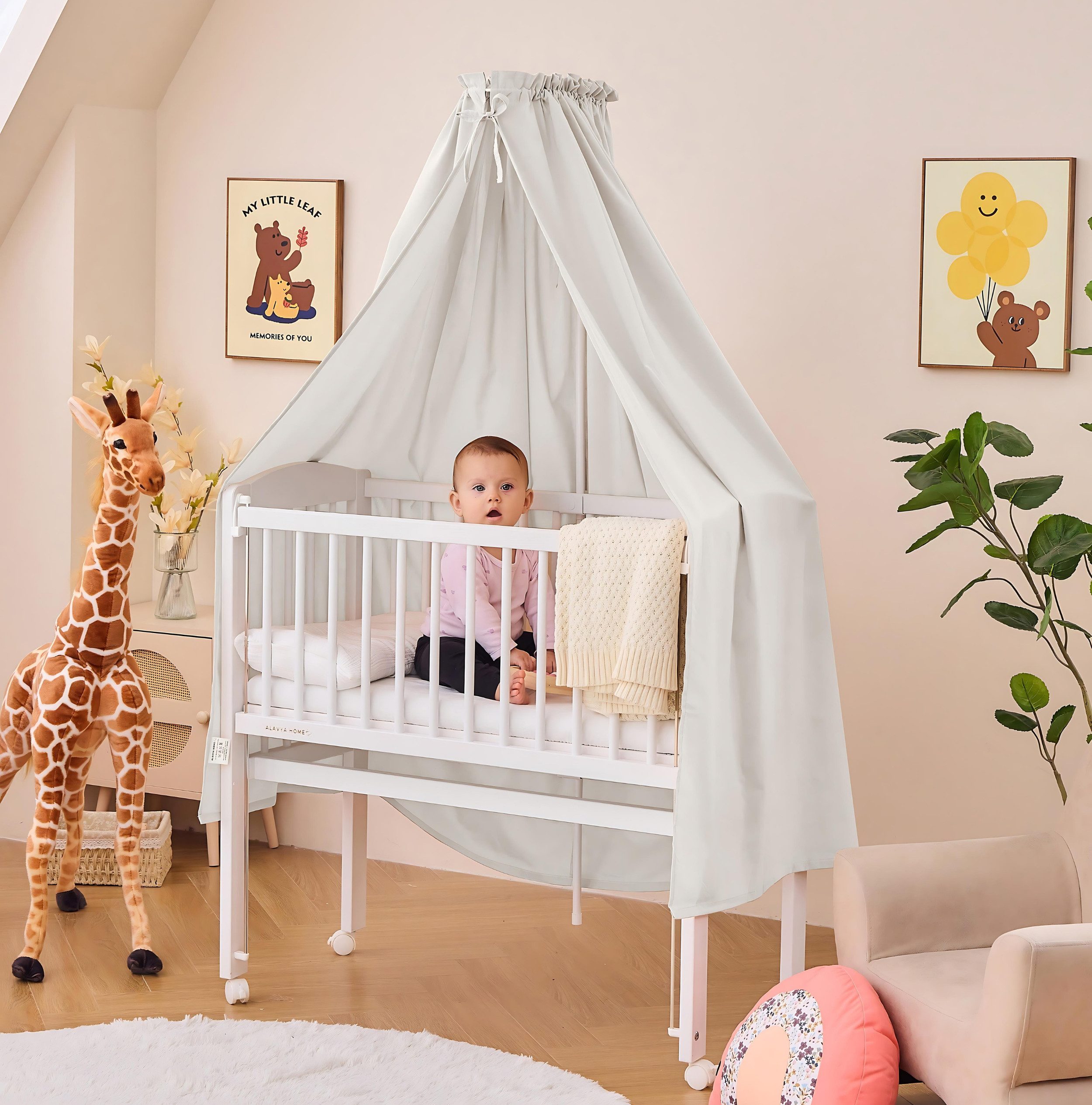 Alavya Home® Betthimmel Babybetthimmel mit Himmelstange günstig online kaufen