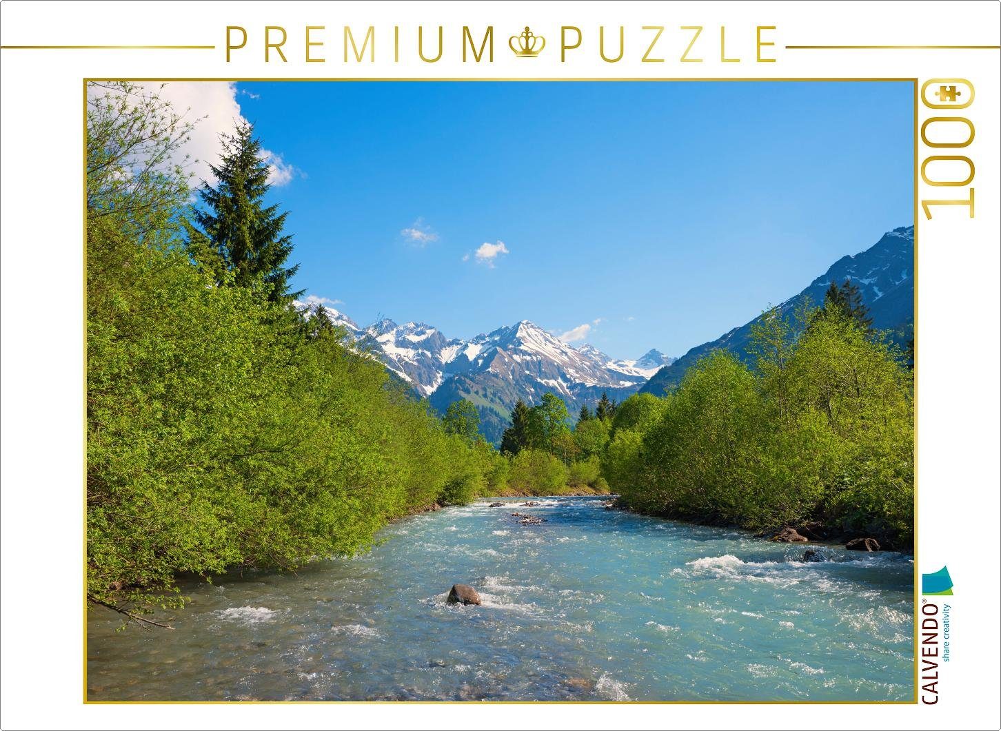 Puzzle CALVENDO Puzzle An der Stillach 1000 Teile Lege-Größe 64 x 48 cm Foto-Puzzle Bild von SusaZoom