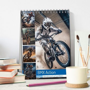 CALVENDO Wandkalender BMX Action (Tischkalender 2025 DIN A5 hoch), CALVENDO Monatskalender