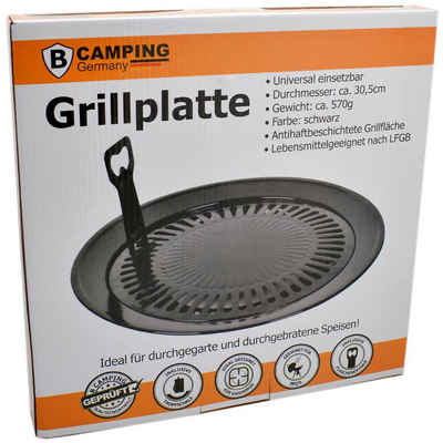 bahama Gaskocher, Camping Grillplatte Universal Ø30,5cm Grillaufsatz Campingkocher Grillrost Grill