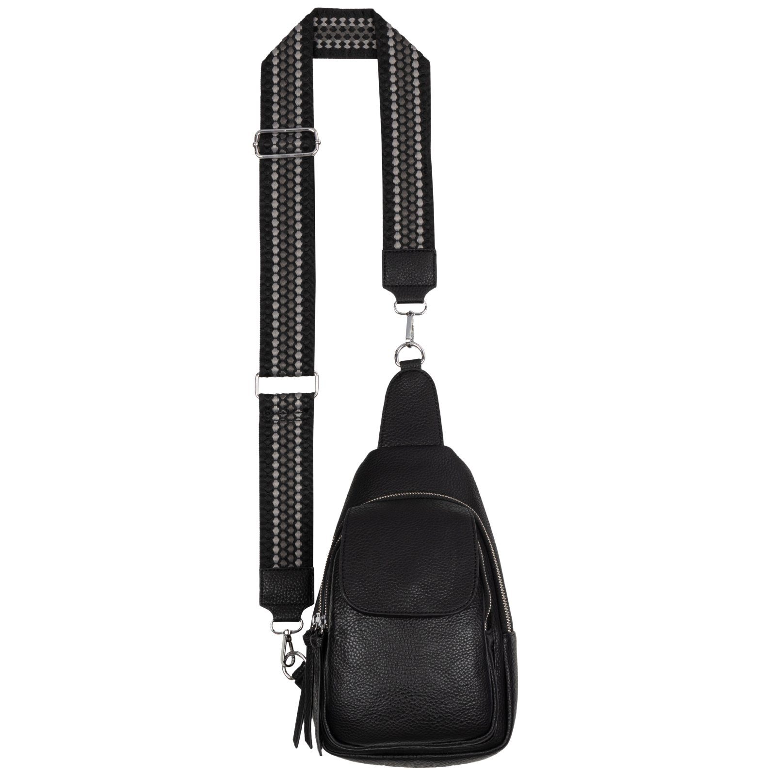 Umhängetasche Brusttasche Umhängetasche Cross Body Sling Bag Herren Kunstleder