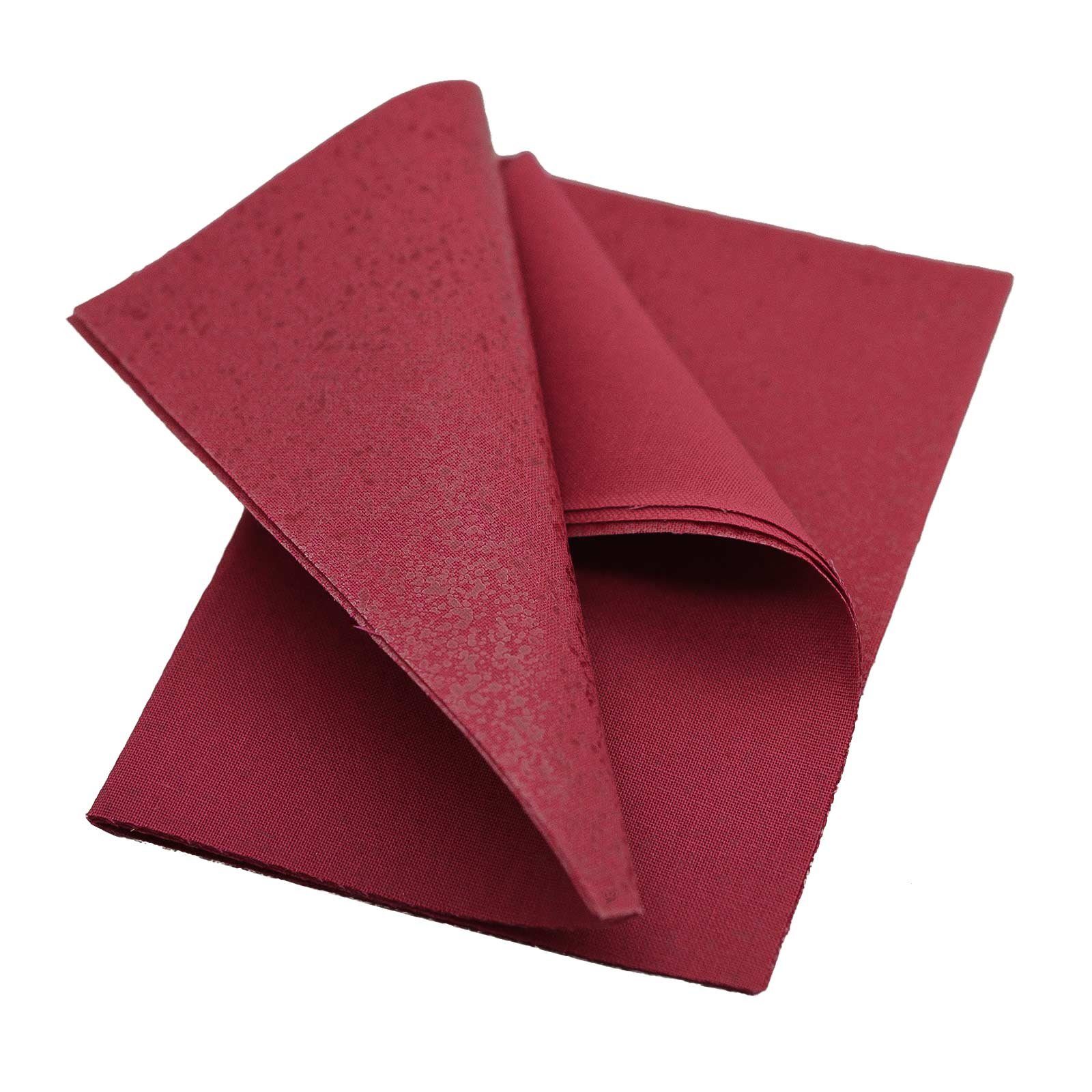 maDDma Aufnäher 1 zuschneidbare Flicken, Stoff - 100 % Baumwolle, Klebstoff - Polyethylen, weinrot