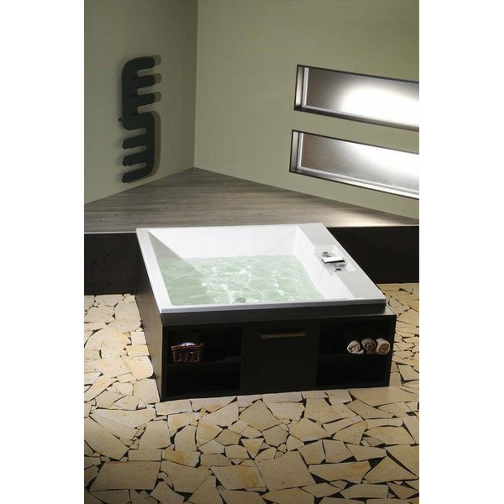 HAK Badewanne CAME Quadratische Badewanne mit Rahmengestell, 175x175x50 cm