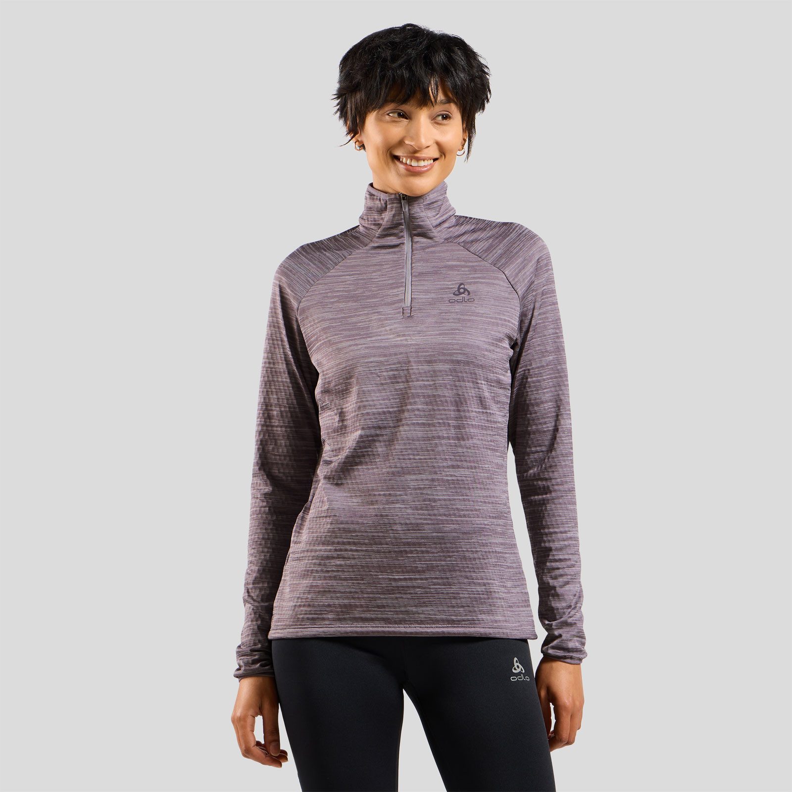 Odlo Langarmshirt Thermal Midlayer Lady 313261-21118 Unterstützt den Ausgleich der Körpertemperatur beim Lauftraining