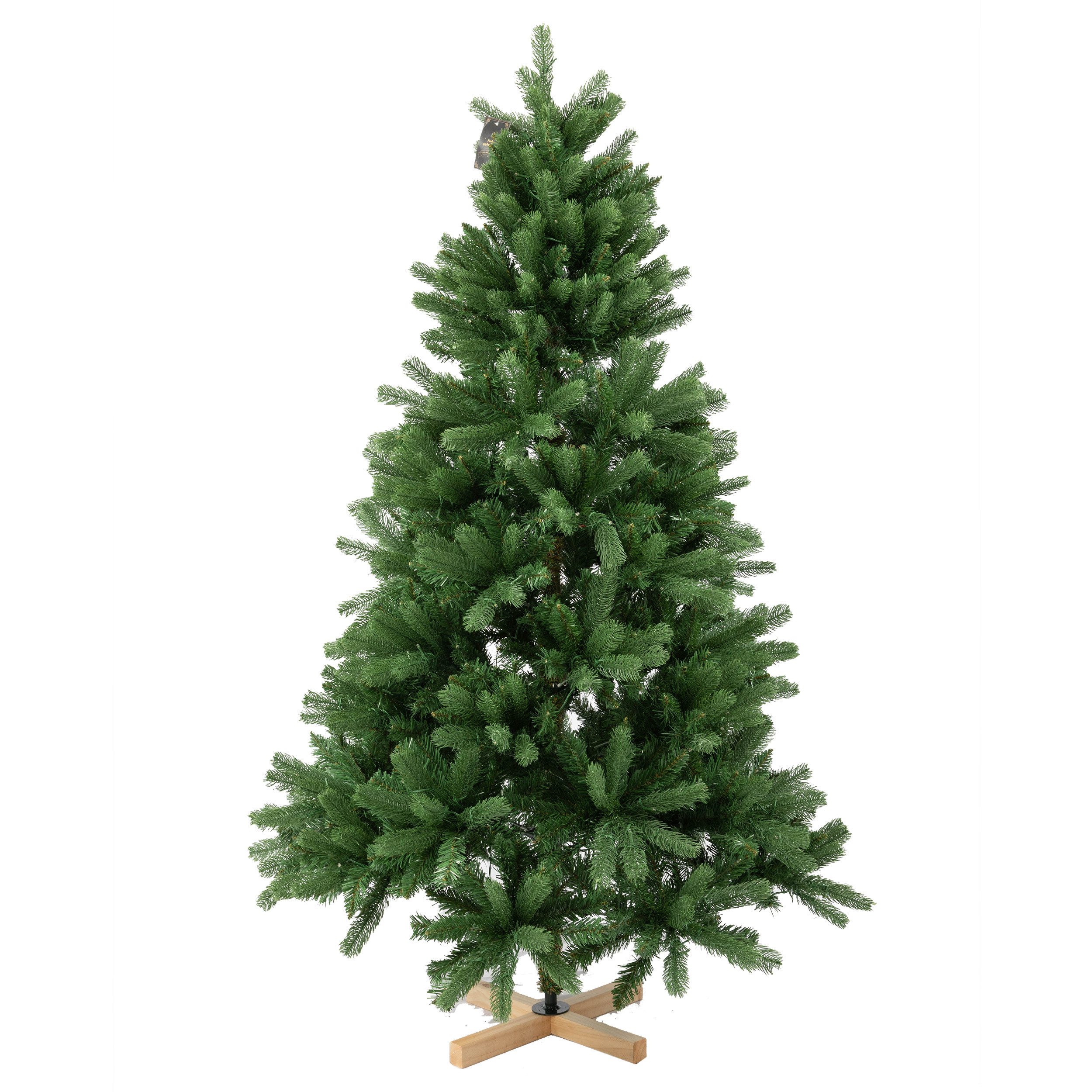 Künstlicher Weihnachtsbaum tannenbaum 210cm mit beleuchtung schmuck mit licht deko außen