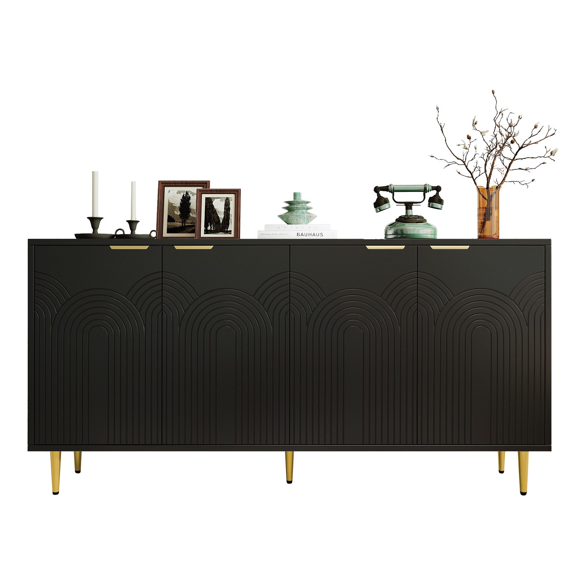 OKWISH Sideboard Aufbewahrungsschrank,Standschrank (Elegantes Sideboard mit günstig online kaufen