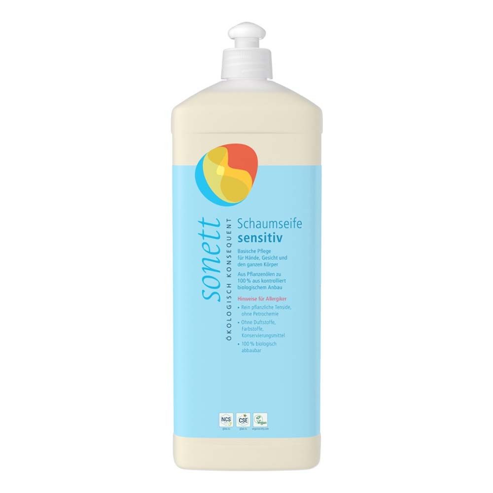 Sonett Flüssigseife Schaumseife - Sensitiv Nachfüllflasche 1l