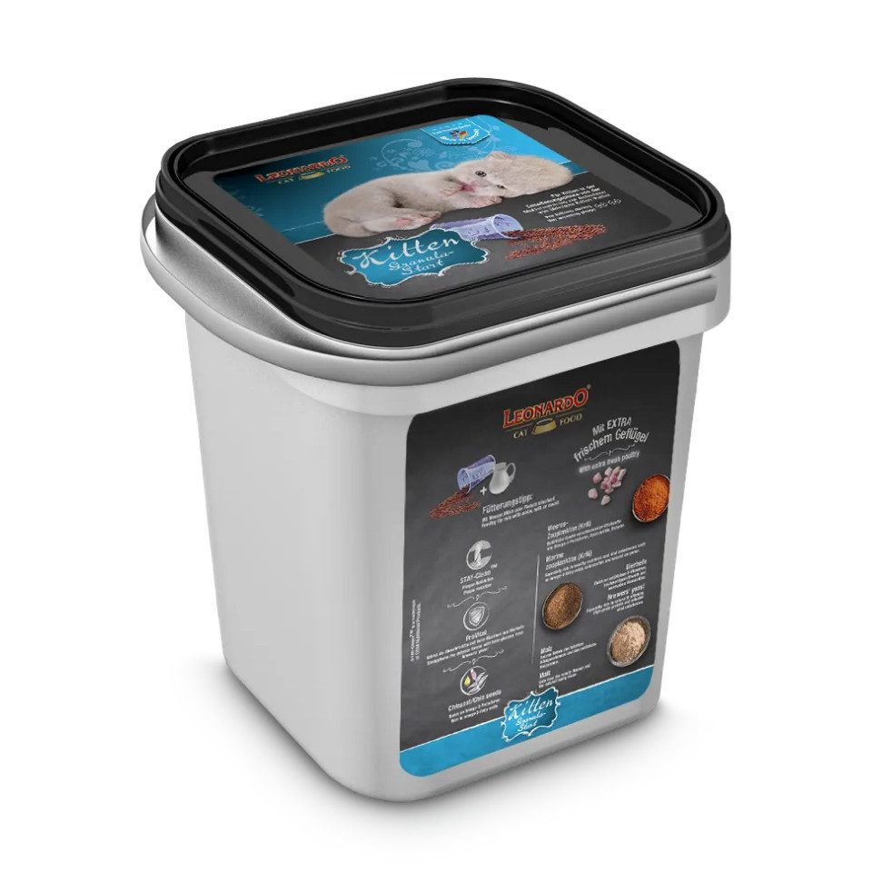 Leonardo Catfood Kitten Granula-Start - leicht verdauliches Katzenfutter mit Geflügel, Trockenfutter für: Katzen