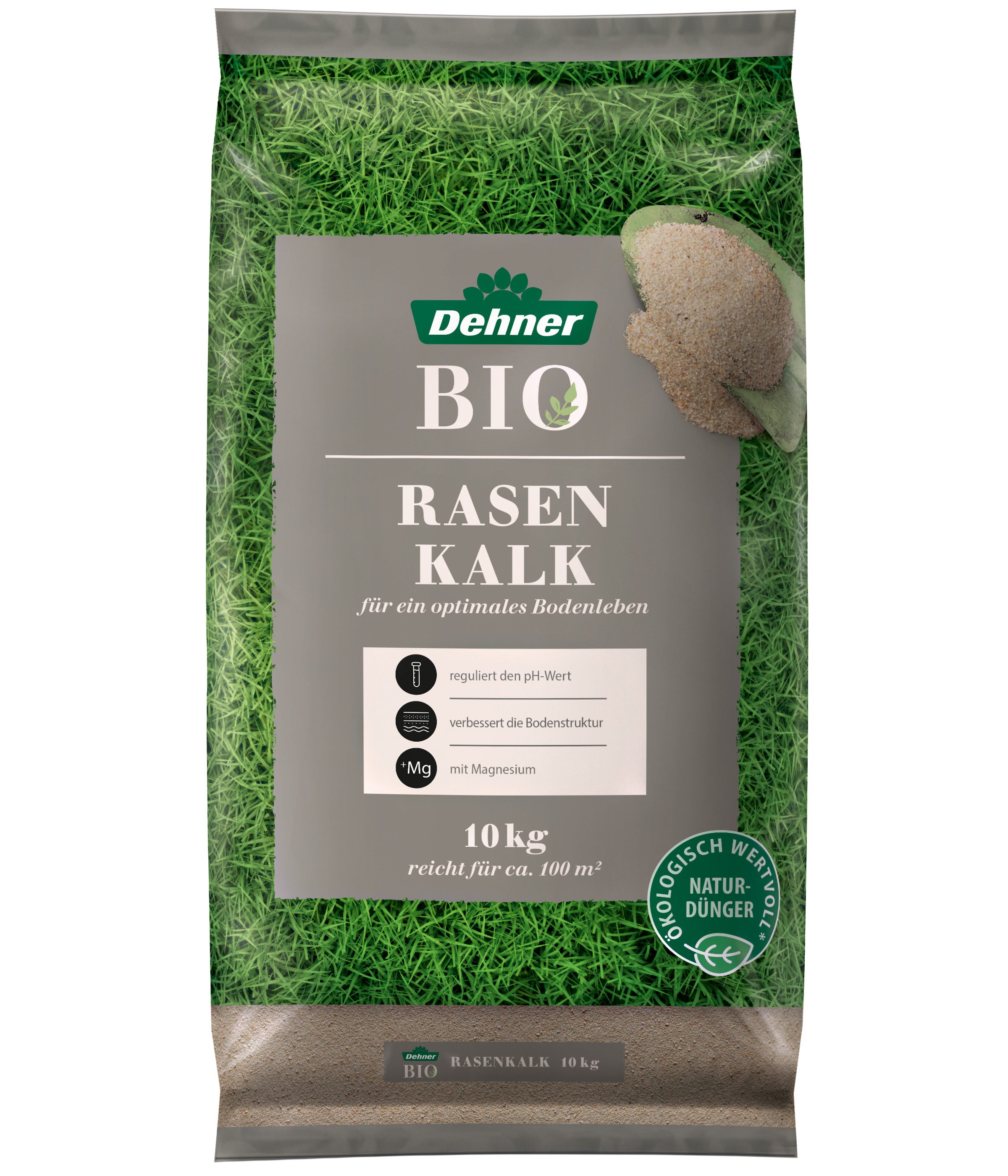 Rasendünger Dehner Bio Rasenkalk, 10 kg